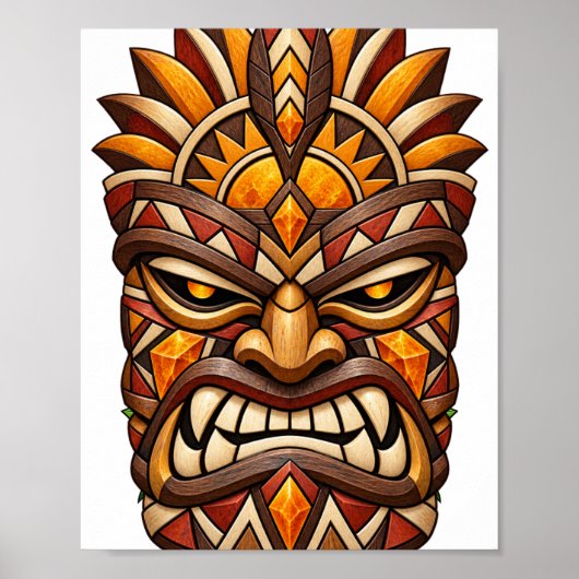 Bronzen Ember Masker Poster (Voorkant)