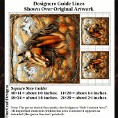 Bronzen Embossed Mountain Horse EK7L Decoupage Tissuepapier