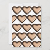 Bronzen Faux Folie Balloon 1e Verjaardagsuitnodigi Kaart (Achterkant)