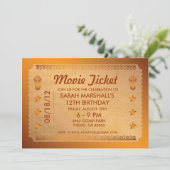 Bronzen filmticket kaart (Staand voorkant)