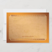 Bronzen filmticket kaart (Achterkant)