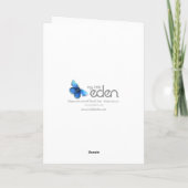 Bronzen fotokaart voor 8-jarig huwelijksjubileum kaart (Achterkant)