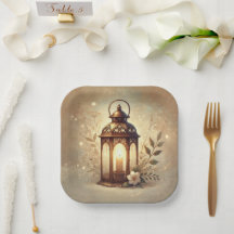 Bronzen Glanzende Lantaarn Romantische Rustieke Tr