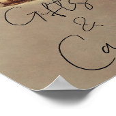 Bronzen Gloeiende Lantaarn Kaarten & Geschenken Ta Poster (Hoek)