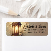 Bronzen Gloeiende Lantaarn Romantische Rustieke Hu Etiket (Insitu)