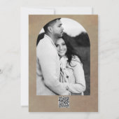 Bronzen Gloeiende Lantaarn Rustieke bruiloft Dank Kaart (Achterkant)