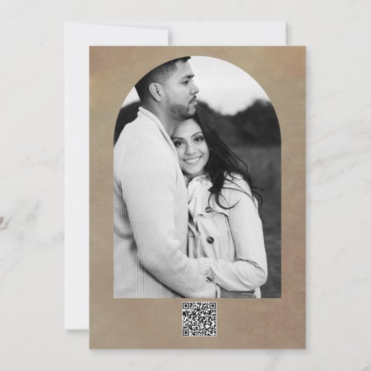 Bronzen Gloeiende Lantaarn Rustieke bruiloft Dank Kaart (Achterkant)