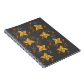 Bronzen & gouden bloemen notitieboek (Rechterzijde)