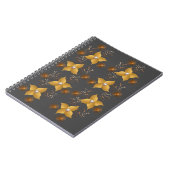 Bronzen & gouden bloemen notitieboek (Linkerzijde)