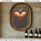  Bronzen Hartpaneel/Tegel EJ6 Decoupage Tissuepapier