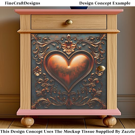  Bronzen Hartpaneel/Tegel EJ6 Decoupage Tissuepapier