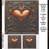  Bronzen Hartpaneel/Tegel EJ6 Decoupage Tissuepapier