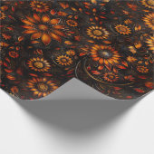 bronzen herfst cadeaupapier (Hoek)