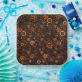 Bronzen Herfst Klimop Papieren Bord (Feest)