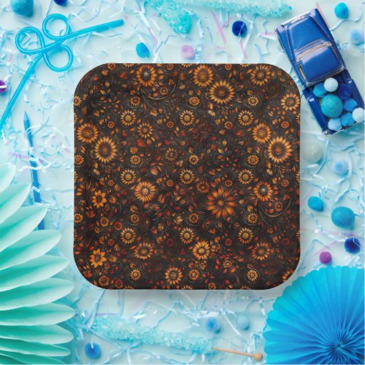 Bronzen Herfst Klimop Papieren Bord (Feest)