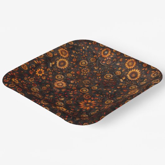 Bronzen Herfst Klimop Papieren Bord (Gebogen)