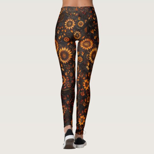 bronzen herfst leggings (Achterkant)