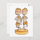 Bronzen Huwelijksverjaardag Briefkaart (Voorkant / Achterkant)