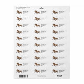 Bronzen IJslands Etiket (Full Sheet)