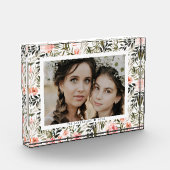 Bronzen Koraal Boho Aquarel Bloemig | Foto Blok (Links)