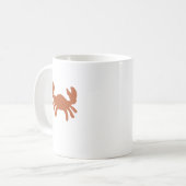 Bronzen Krab Silhouet Kanker Zodiac Mok (Voorkant links)