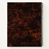 Bronzen lava notitieboek (Achterkant)