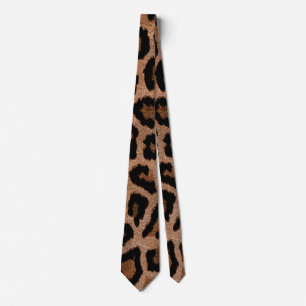 Bronzen Luipaard Jachtluipaardprint Stropdas