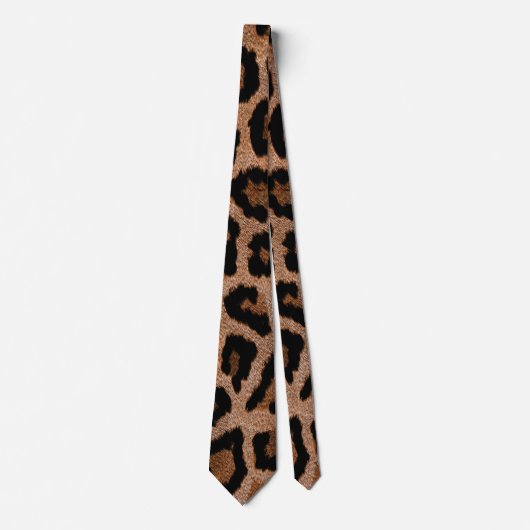 Bronzen Luipaard Jachtluipaardprint  Stropdas (Voorkant)