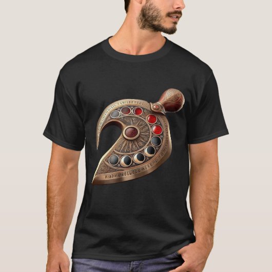 Bronzen Maan Dolk Kopis  T-shirt (Voorkant)