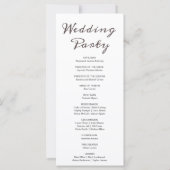 Bronzen Maan Fases Wit Huwelijksprogramma (Achterkant)