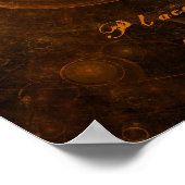 Bronzen Mandala Achtergrond 001 Poster (Hoek)
