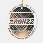 Bronzen medaille, 3e plaats winnaar keramisch ornament (Links)