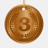 Bronzen medaille 3e plaats winnaar keramisch ornament (Voorkant)