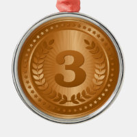 Bronzen medaille 3e plaats winnaar
