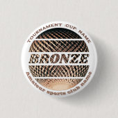 Bronzen medaille, 3e plaats winnaar ronde button 3,2 cm (Voorkant)