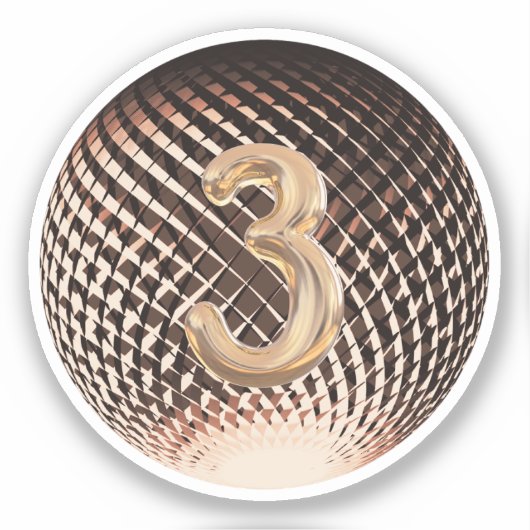 Bronzen medaille, 3e plaats winnaar sticker (Voorkant)