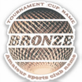 Bronzen medaille, 3e plaats winnaar sticker (Voorkant)
