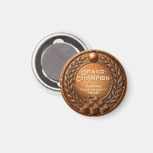 Bronzen Medaille Beer Pong Toernooi Kampioenschap Magneet