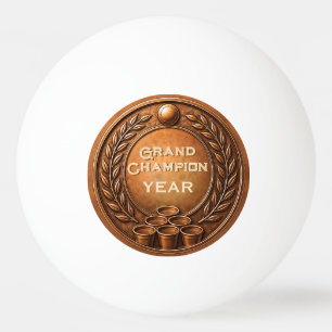 Bronzen Medaille Beer Pong Toernooi Kampioenschap Pingpongbal