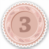 Bronzen Medaille Sticker op maat gesneden vinyl st (Voorkant)