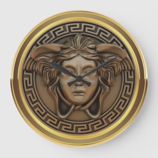 Bronzen Medusa Grote Klok (Voorkant)