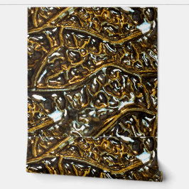 bronzen metallic vinyl behang