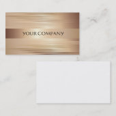 Bronzen Metallic Visitekaartje (Voorkant / Achterkant)