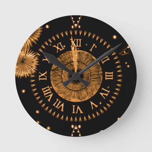 Bronzen Middernachtklok Ronde Klok (Voorkant)