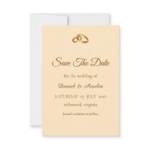 Bronzen Monogram Save the Date