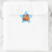 Bronzen niveau fase drie ster vormige sticker vel (Tas)