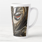 Bronzen Profiel Kunst Latte Mok (Rechts)