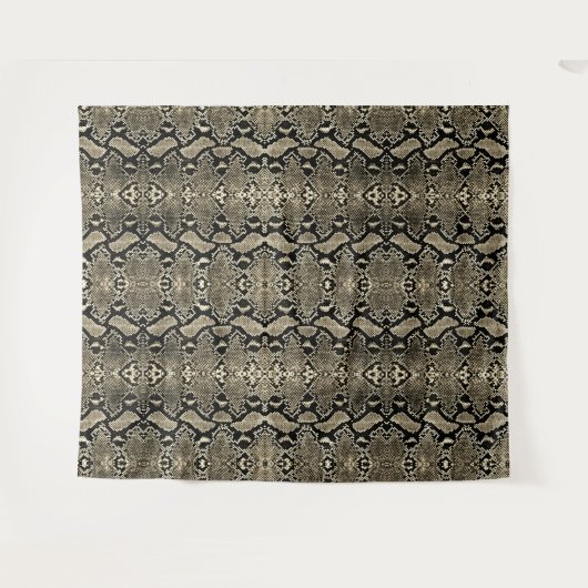 Bronzen Python Exotische Slangenhuid Achtergrond Wandkleed (Voorkant (horizontaal))