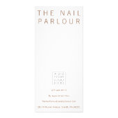 Bronzen Salon Retail Menu Prijs Lijst Sjabloon Kaa (Achterkant)