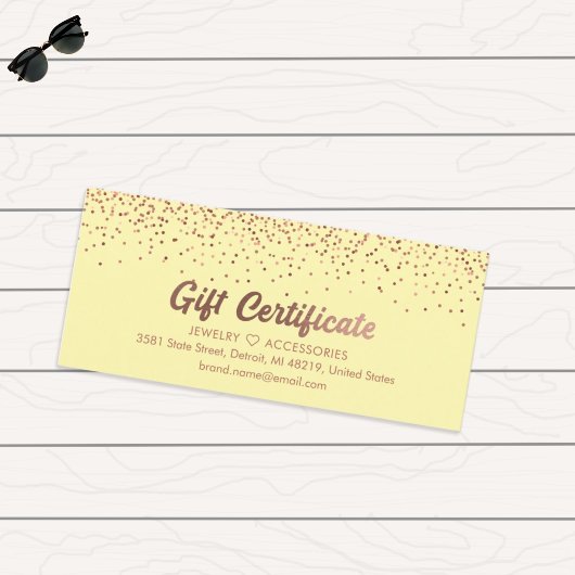 Bronzen Salon Winkel Zakelijke Cadeaubon